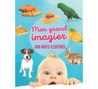 Mon grand Imagier - 300 mots illustrés: livre d'éveil bébé et enfant avec 22 thèmes : animaux, corps humain, émotions, aliments, famille, couleurs, contraires, etc...