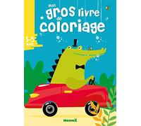 Mon gros livre de coloriage: Croco voiture