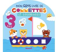 Mon gros livre de gommettes et coloriages: Avec gommettes repositionnables