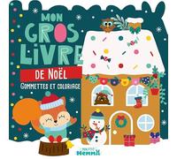 Mon gros livre de Noël: Gommettes et coloriage