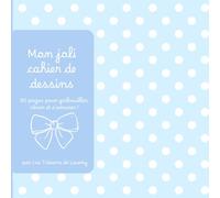 Mon joli cahier de dessins (bleu à pois): Pour dessiner, colorier et rêver à volonté !