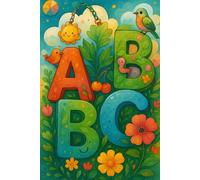 Mon Joli Carnet d'écriture ABC: Cahier ligné éducatif pour enfants - Découvrir l'alphabet, s'entraîner à écrire et développer sa créativité à l'école ... journal quotidien, dessin, homeschooling.