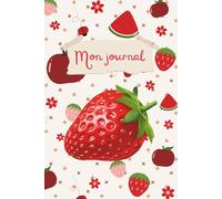 Mon journal: Carnet intime, cahier de notes, motifs fraises