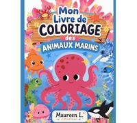 Mon livre de Coloriage des Animaux Marins