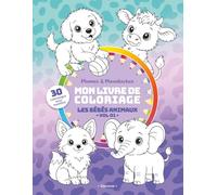 Mon livre de coloriage - Les bébés animaux (Vol. 01): 30 coloriages avec modèles - Livre de coloriage pour enfants dès 3 ans (Plumes & Moustaches)