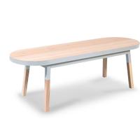 MON PETIT MEUBLE FRANCAIS Mesa de centro de madera maciza de fresno 140 cm
