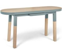 MON PETIT MEUBLE FRANCAIS Mesa de escritorio de diseño 100% madera maciza - consola 140 cm
