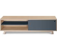 MON PETIT MEUBLE FRANCAIS Mueble tv 1 puerta corredera l. 140 cm, fresno