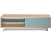 MON PETIT MEUBLE FRANCAIS Mueble tv 1 puerta corredera l. 140 cm, fresno