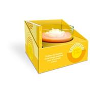 Mon petit rituel pensées positives. Chaleur et enthousiasme: Coffret avec une bougie en cire de soja