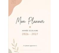 Mon planner prof 2026-2027: Agenda Enseignant en couleur