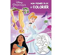 Mon premeir bloc à colorier Disney Princesses - Cendrillon, Pocahontas, Raiponce