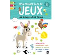 Mon premier bloc de jeux - Les animaux de la ferme
