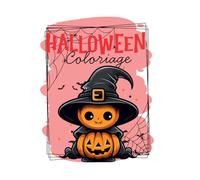 Mon premier cahier de coloriage Halloween: 60 dessins faciles et mignons pour enfants de 3 à 5 ans