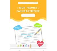 Mon premier cahier d'écriture en lettres CURSIVES: ( A4 - 80 PAGES VIERGES pour s'exercer librement à l'écrire - NIVEAU MATERNELLE - CP ) (J'apprends à écrire comme un grand(e))