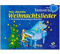 Mon premier chansons - Bouton Rêves de Noël de Anne terzibaschitsch - 21 CHANSONS dans l'espace Cinq ton pour les cours début de Noël au piano - avec cœur Note colorée Pince