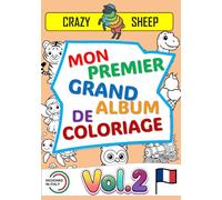 Mon Premier Grand Album de Coloriage (Vol.2): - 50 Maxi illustrations en recto uniquement : Des dessins faciles e uniques, avec des contours épais e ... des tout-petits. [FR] (Color Lab - [FR])