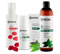 MON Skincare Pieles Grasas y Acné - Tratamiento Ingredientes Naturales - Ácido Hialurónico, Árbol de Té y Rosas - Purifica, Hidrata y Repara Sin Químicos Dañinos (Tratamiento Diario)