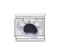Mon & Sons M&S - Abalorio de acero inoxidable con forma de corazón para madre e hija, 9 mm, compatible con pulsera de 9 mm, 0, Acero inoxidable Metal no precioso Acero inoxidable, Sin piedra preciosa