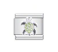 Mon & Sons M&S - Abalorio de acero inoxidable con forma de corazón para madre e hija, 9 mm, compatible con pulsera de 9 mm, 0, Acero inoxidable, No es una piedra preciosa