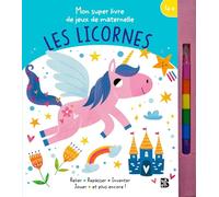 Mon super livre de jeux de maternelle Les licornes