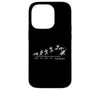 Mon Tue Wed THU Finally Friday - Divertido Amante del Fin de Semana Carcasa para iPhone 14 Pro