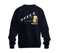 Mon Tues Wed Thurs Friday Beer Mug Funny Sudadera Sudadera, Azul marino, XL