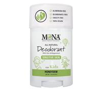 MONA BRANDS - Desodorante 100 % natural para niños, para niñas y niños, piel sensible, sin bicarbonato de sodio, sin aluminio, talco o alcohol, a base de plantas, vegano, sin OMG, sin gluten y libre
