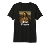 Mona Fleeca Leonardo Da Vinci Divertido Frío Mona Lisa Camiseta Premium