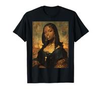Mona Lisa afroamericana Grills Mes de la Historia Negra Y2k Camiseta