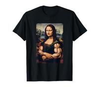 Mona Lisa Bíceps Culturismo Gimnasio Entrenamiento Divertido Mona Lisa Camiseta