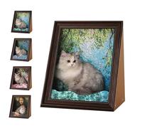 Mona Lisa Cat Scratcher Bed, Cat Living in Famous Painting- Art 4D Oil Painting Frame Nest for Artist Kitten, Easy-to-Assemble Bed Couch Cave Condo Creative Home Decoration (Style B)