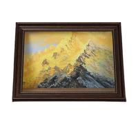 Mona Lisa Cat Scratcher Bed, Cat Living in Famous Painting, Mona Lisa, 4D Oil Painting Frame Nest, Easy-to-Assemble Bed Couch Cave Condo Creative Home Decoration (C,Brown Frame)