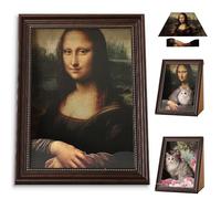 Mona Lisa Cat Scratcher Bed, Mona Lisa Cat Bed, 4D Oil Painting Cats Frame Nest, Easy Assembly Pet Beds & Home Decor, Couch Cave Condo Creative Home Decoration (Art)
