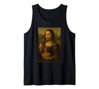 Mona Lisa Comer Espaguetis Divertido Arte Clásico Pasta Foodie Camiseta sin Mangas