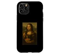 Mona Lisa Comer Espaguetis Divertido Arte Clásico Pasta Foodie Carcasa para iPhone 11 Pro