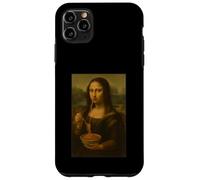 Mona Lisa Comer Espaguetis Divertido Arte Clásico Pasta Foodie Carcasa para iPhone 11 Pro Max