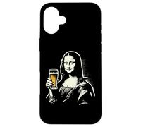 Mona Lisa con Cerveza Bar Pub Crawl Fiesta Hombres Mujeres Cerveza Divertida Carcasa para iPhone 16 Plus