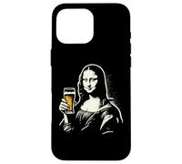 Mona Lisa con Cerveza Bar Pub Crawl Fiesta Hombres Mujeres Cerveza Divertida Carcasa para iPhone 16 Pro MAX