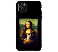 Mona Lisa Con Gato Arte Profesor Pintura Y Gatos Amante Carcasa para iPhone 11 Pro Max