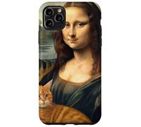 Mona Lisa con gato divertido arte de pintura clásica Carcasa para iPhone 11 Pro Max