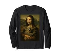 Mona Lisa con Koala Bear Humorous Art, Manga Larga