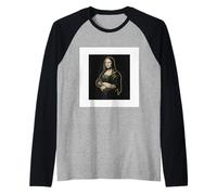 Mona Lisa da Vinci Camiseta Manga Raglan