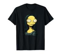 Mona Lisa Divertida en Alien Busca de Amantes del Espacio y el Arte Camiseta