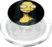 Mona Lisa Divertida en Alien Busca de Amantes del Espacio y el Arte PopSockets PopGrip para MagSafe