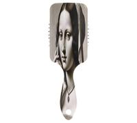Mona Lisa is Making a Phone Call - Peine de masaje con cojín de aire, cepillo desenredante, cepillo para el cabello saludable, cepillos de pelo de viaje para mujeres