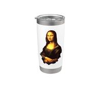 Mona Lisa (La Gioconda | La Joconde) de Leonardo da Vinci Vaso térmico de acero inoxidable de doble pared