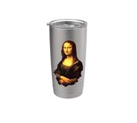 Mona Lisa (La Gioconda | La Joconde) de Leonardo da Vinci Vaso térmico de acero inoxidable de doble pared