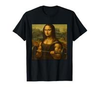 Mona Lisa Levantamiento Pesas Arte Fuerte Ganancias Culturismo Camiseta