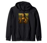 Mona Lisa Levantamiento Pesas Arte Fuerte Ganancias Culturismo Sudadera con Capucha